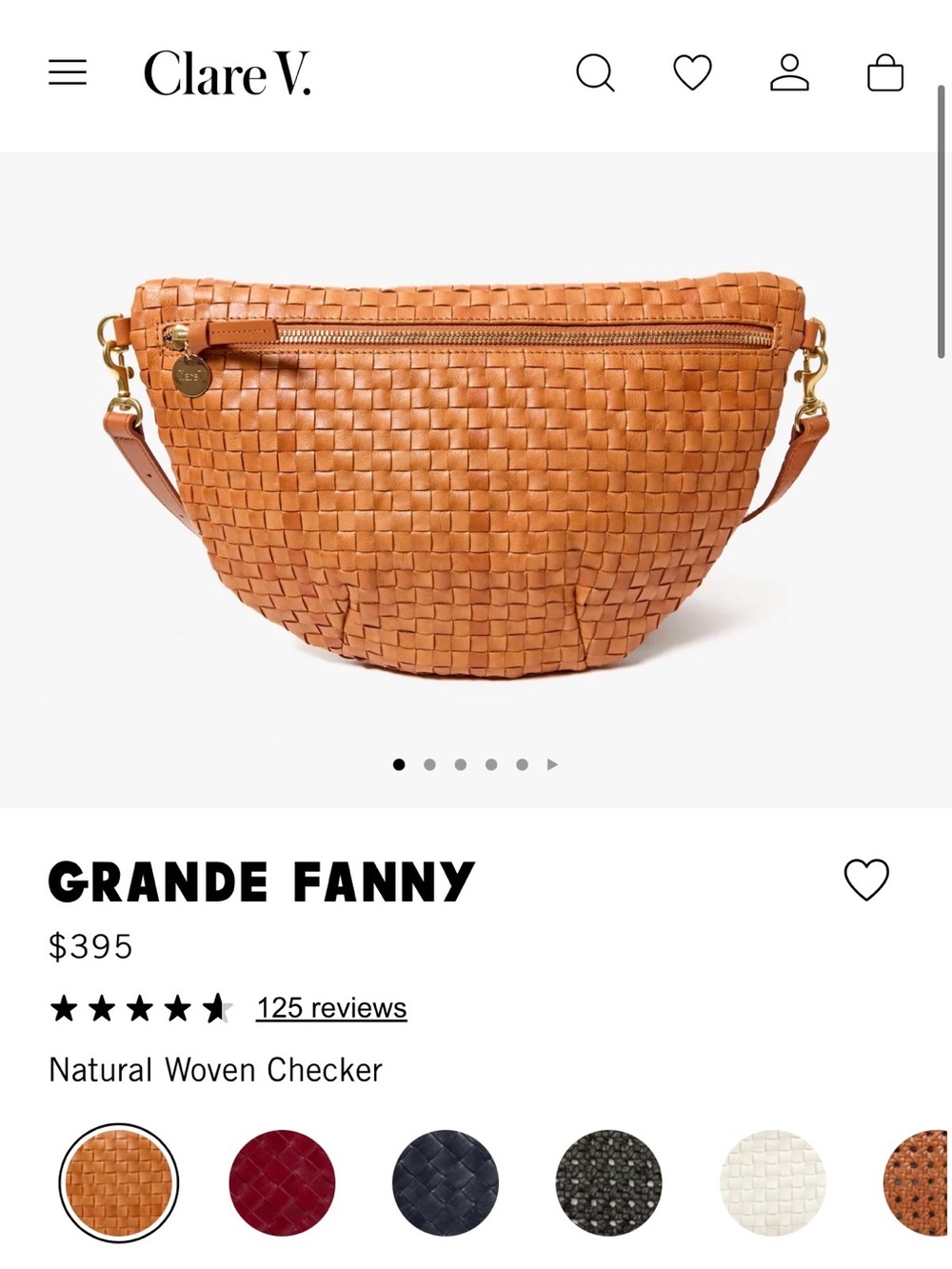 Clare V Woven Grande Crossbody in Natural Tan